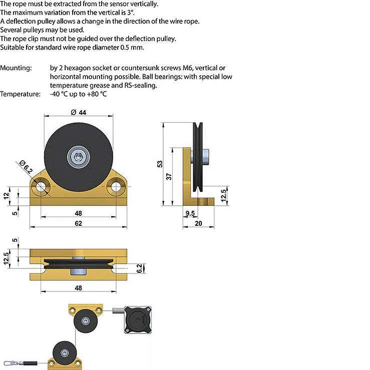 Drawing Deflection pulley MKURUR2000_ZV Drawing Deflection pulley MKURUR2000_ZV