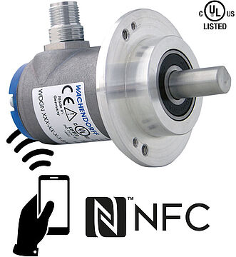 NFC Drehgeber - encoder WDGN 58B radial