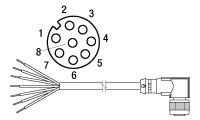 KIA867SSI Drehgeber Kabeldose KIA867SSI Drehgeber Kabeldose