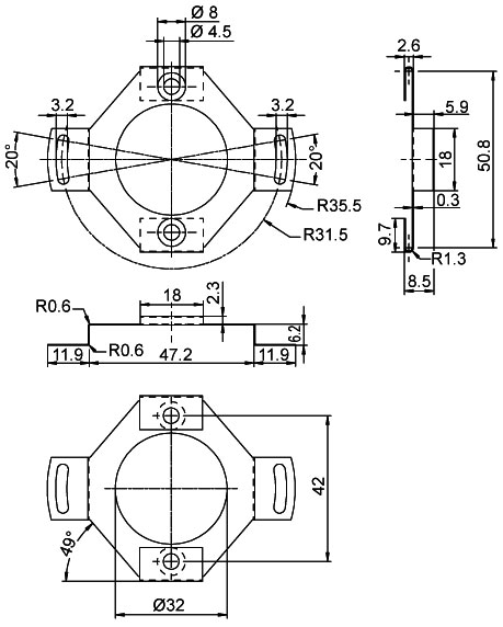 Z WDGDS10019 torque-support encoder Z WDGDS10019 torque-support encoder