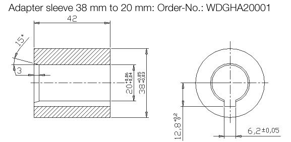 Z WDGHA20001 encoder adapter sleeve Z WDGHA20001 encoder adapter sleeve