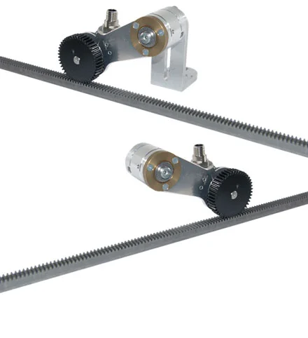 Längenmesssystem LMSCA mit schlupffreiem Zahnrad Längenmesssystem LMSCA mit schlupffreiem Zahnrad